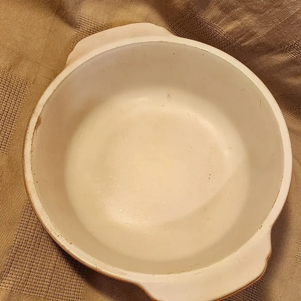Anchor Hocking Fire King 447 Peach Lustre 1-1/2 QT Oven Ware Casserole Dish Bowl